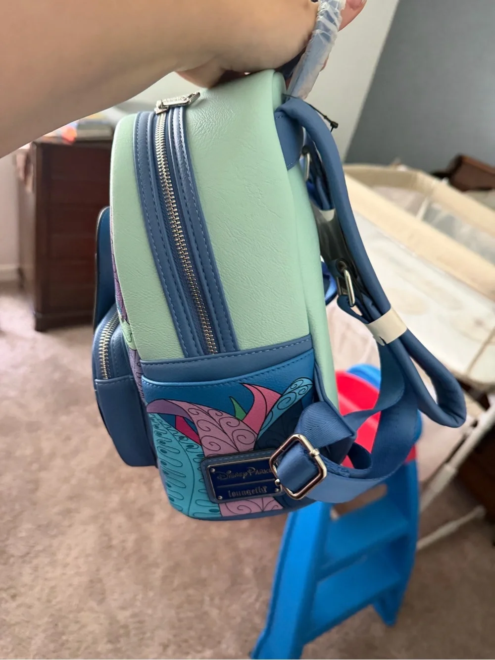 NEW Walt Disney Absolem Caterpillar Mini Backpack Alice in Wonderland Loungefly